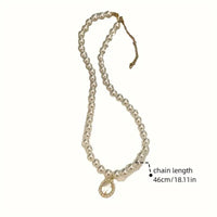 French Style Freshwater Pearl Necklace Opal Pendant Collarbone Chain 83 UK