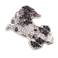 Australian Shepherd Dog Pendant Necklace For Women Rhinestone Pet Animal  B228