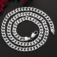 Elegant Sterling Silver Braided Link Chain Bracelet and Necklace Set Classic 429