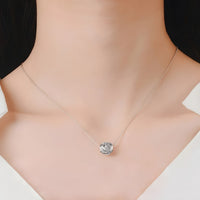 925 Sterling Silver Modern Globe Necklace for Women – Crisscross Pendant 284