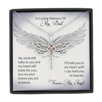 Loving Memory Of My Dad Dragonfly Pendant Necklace Forever B193 With Card NO BOX