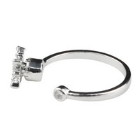 Unified Jewellery Rotatable Star Spinner Ring For Women, Adjustable Open 1507