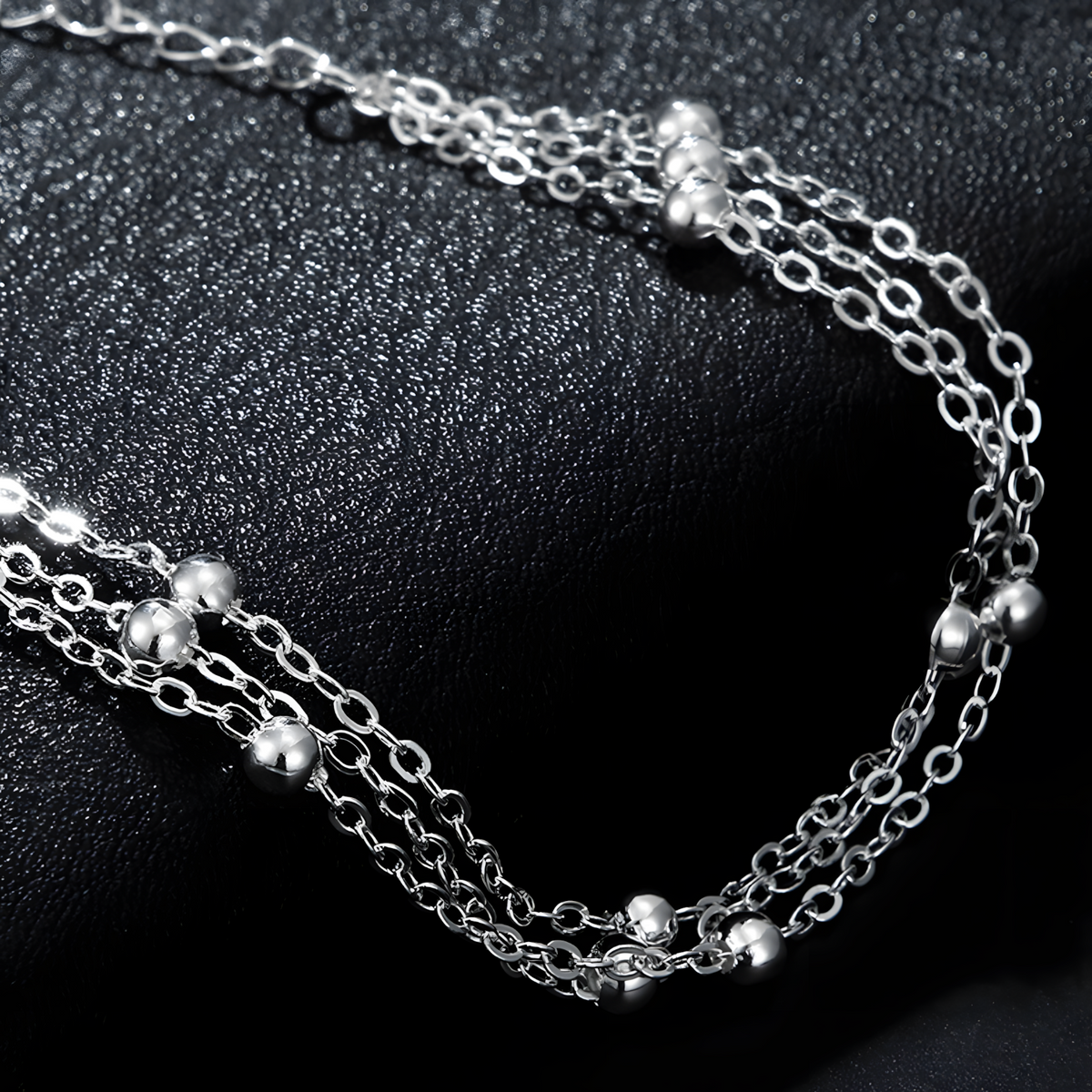 Unified Jewellery Bead Chain Bracelet Women Adjustable Layered Lobster 1767