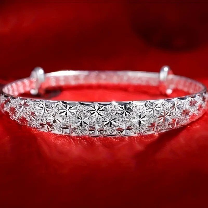 925 Silver Plated Minimalist Star Bracelet, Suitable For Daily Wear For Men 70