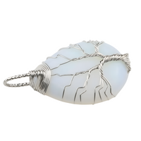 Tree of Life Opalite Crystal Pendant Necklace Spiritual Energy Healing Wire 1333