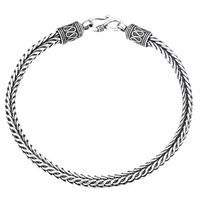 Vintage Rope Link Bracelet 20cm Chunky Vintage Chain Bracelet 20g Unisex 1483