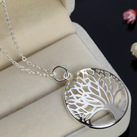 925 Silver Tree of Life Jewellery Set, Necklace & Earrings, Womens Gifts 433