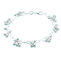 Unified Jewellery Premium Beaded Ball Charm Bracelet Women 20cm Lobster 1824