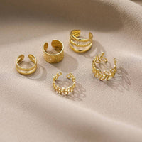 5pcs, C-Shape Ear Clip Jewelry Simple Fashionable Ear Piercing Alternative 43 UK