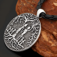 Tree of Life Family Pendant Necklace Women– Zinc Alloy Vintage Round Couple 1079