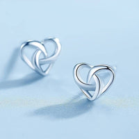 Unique Sweet Love Heart Stud Earrings - Romantic Heart-Shaped Earrings 67 UK