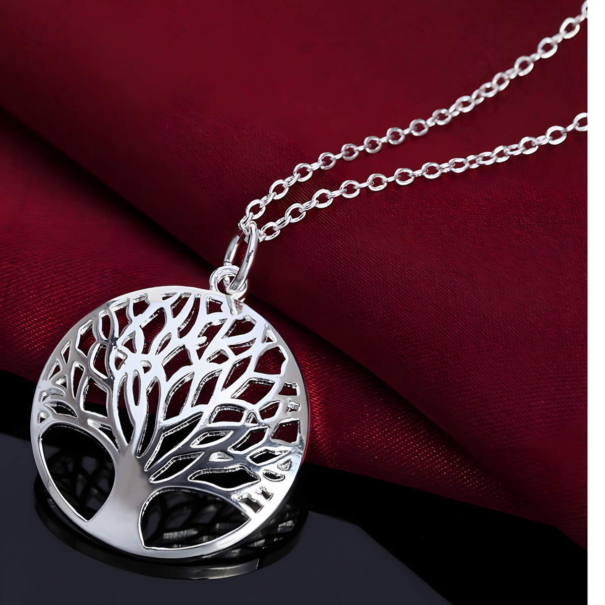 925 Silver Tree of Life Jewellery Set, Necklace & Earrings, Womens Gifts 433