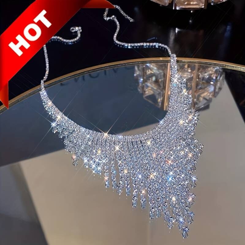 Exaggerated Personality Rhinestones Statement Necklace Luxury Necklace 37 UK