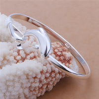 Unified Jewellery Dolphin Open Bangle Bracelet Ocean Marine Nautical Gift 1855