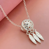 Dreamcatcher Necklace For Women - Feather Pendant Chain Necklace 1784