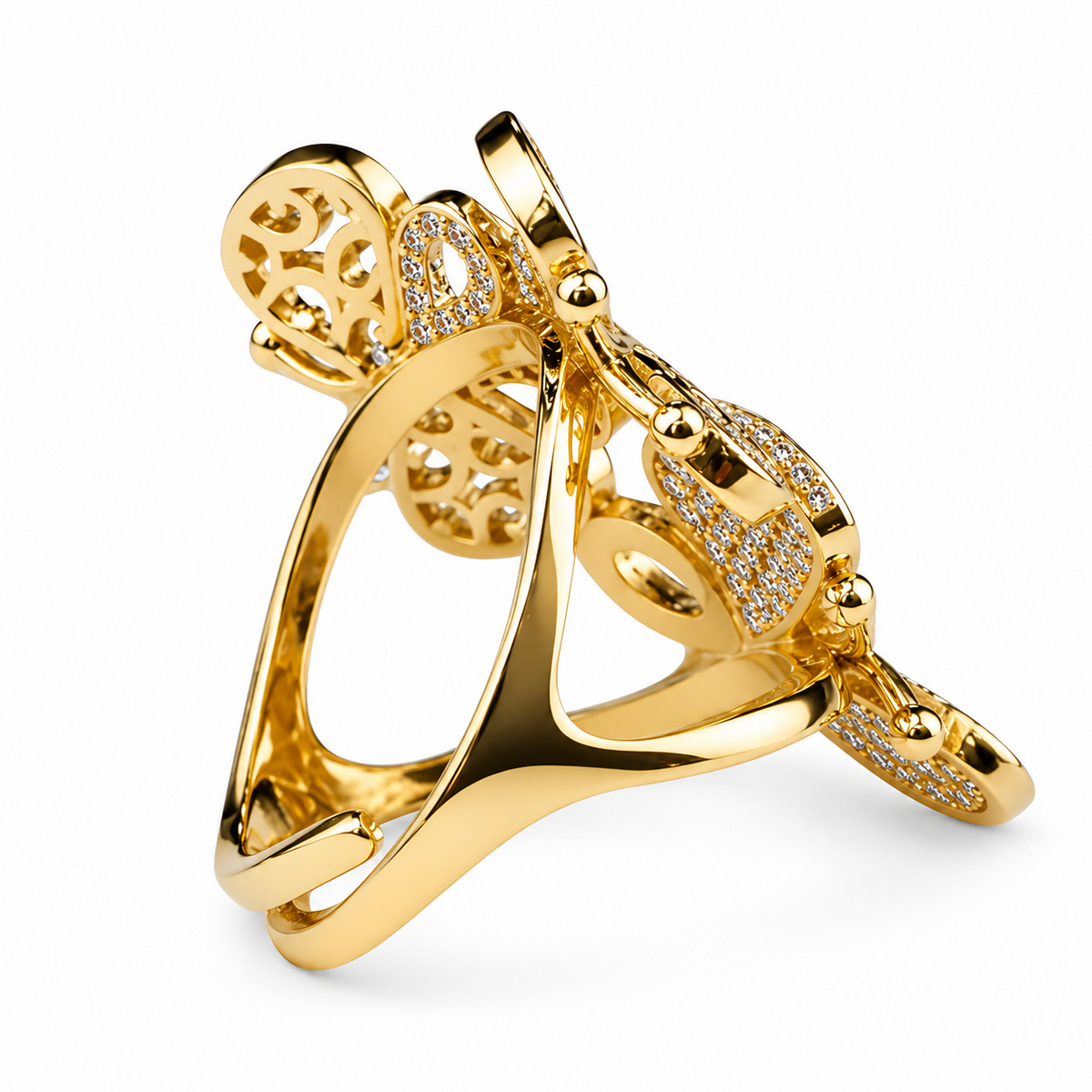 Luxury Butterfly Ring for Women, Wedding Ring, Engagement Ring, Anniversary 1501