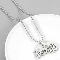 Juice WRLD Style Nameplate Pendant Necklace for Men Women Hip Hop Script 1389