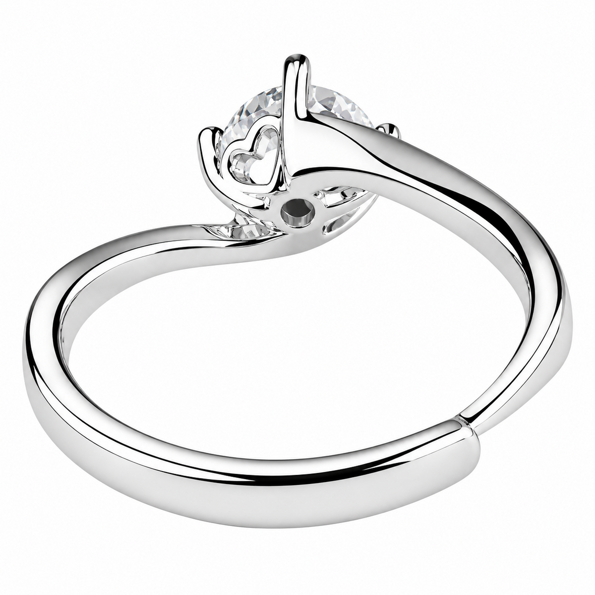 Adjustable Ring Classic Solitaire Minimalist Statement Ring Luxury Shine 1661