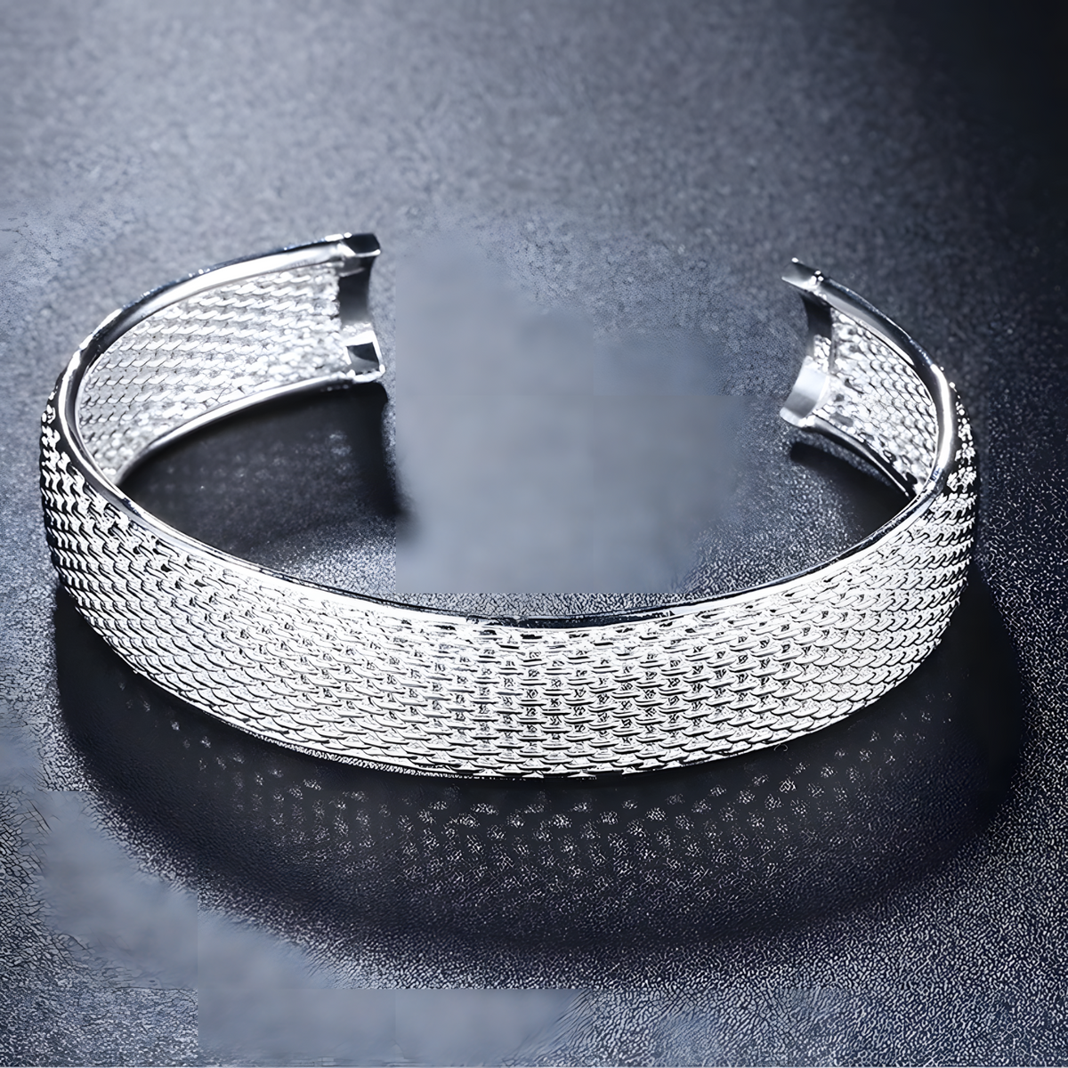 Unified Jewellery Premium Wide Mesh Cuff Bracelet Women Adjustable Bangle 1826