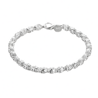 925 Sterling Silver Bracelet Women Men 5MM Width 20CM 8 Inch Lobster Clasp 1770