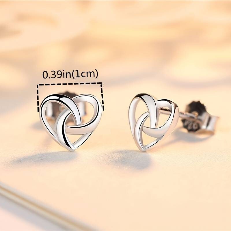 Unique Sweet Love Heart Stud Earrings - Romantic Heart-Shaped Earrings 67 UK