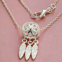 Dreamcatcher Necklace For Women - Feather Pendant Chain Necklace 1784