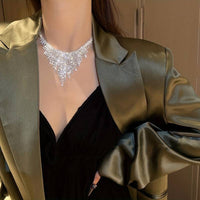 Exaggerated Personality Rhinestones Statement Necklace Luxury Necklace 37 UK