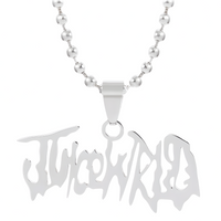 Juice WRLD Style Nameplate Pendant Necklace for Men Women Hip Hop Script 1389
