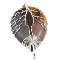 Tree of Life Tiger Eye Pendant Necklace Spiritual Crystal Healing Statement 1335