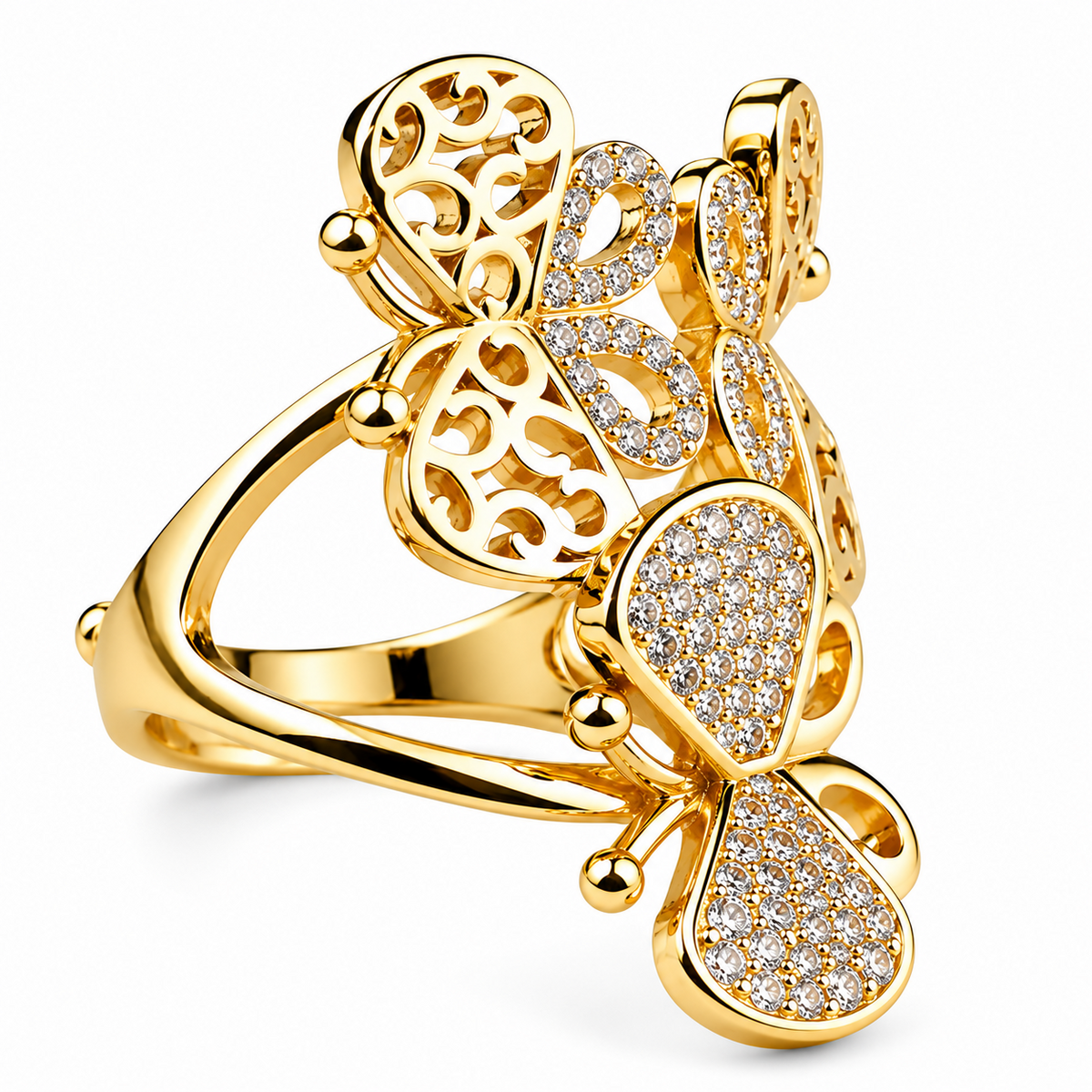 Luxury Butterfly Ring for Women, Wedding Ring, Engagement Ring, Anniversary 1501