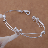 Adjustable Mouse Silhouette Bracelet for Women - Multi Strand Bangle 1815