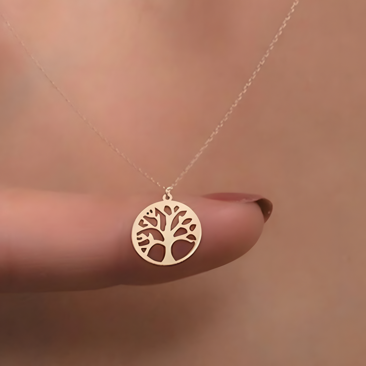 Unified Jewellery Stainless Steel Gold Tree Of Life Pendant Necklace Women 1070