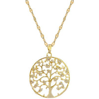 Creative Trendy Elegant Zircon Tree Of Life Pendant Necklace Decorative 33 UK