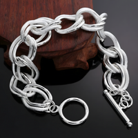 Double-Twist Link Bracelet for Women – Chunky Double Twist Chain 20 cm (8") 1430