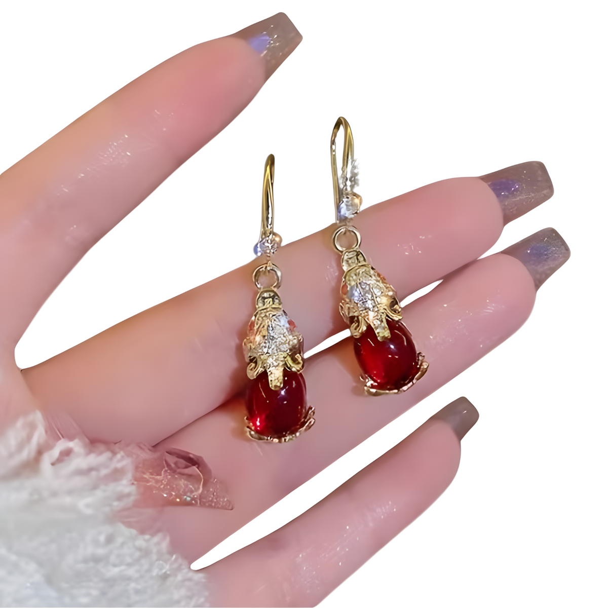 Gold Dangle Earrings Elegant Animal Dangle Earrings Ear Clip Charm for Women 578