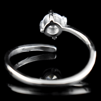 Unified Jewellery Sterling Silver Solitaire Ring, 5mm Cubic Zirconia, Band 370