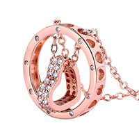 Elegant Rose Gold Beaded Necklace - 46cm Lightweight Chain with Mixed Bead  283