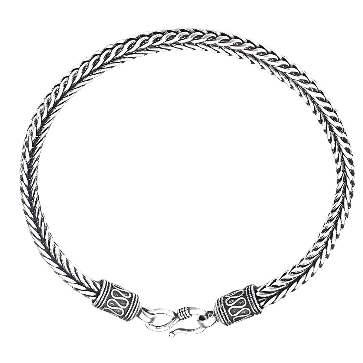 Vintage Rope Link Bracelet 20cm Chunky Vintage Chain Bracelet 20g Unisex 1483