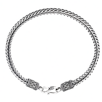 Vintage Rope Link Bracelet 20cm Chunky Vintage Chain Bracelet 20g Unisex 1483