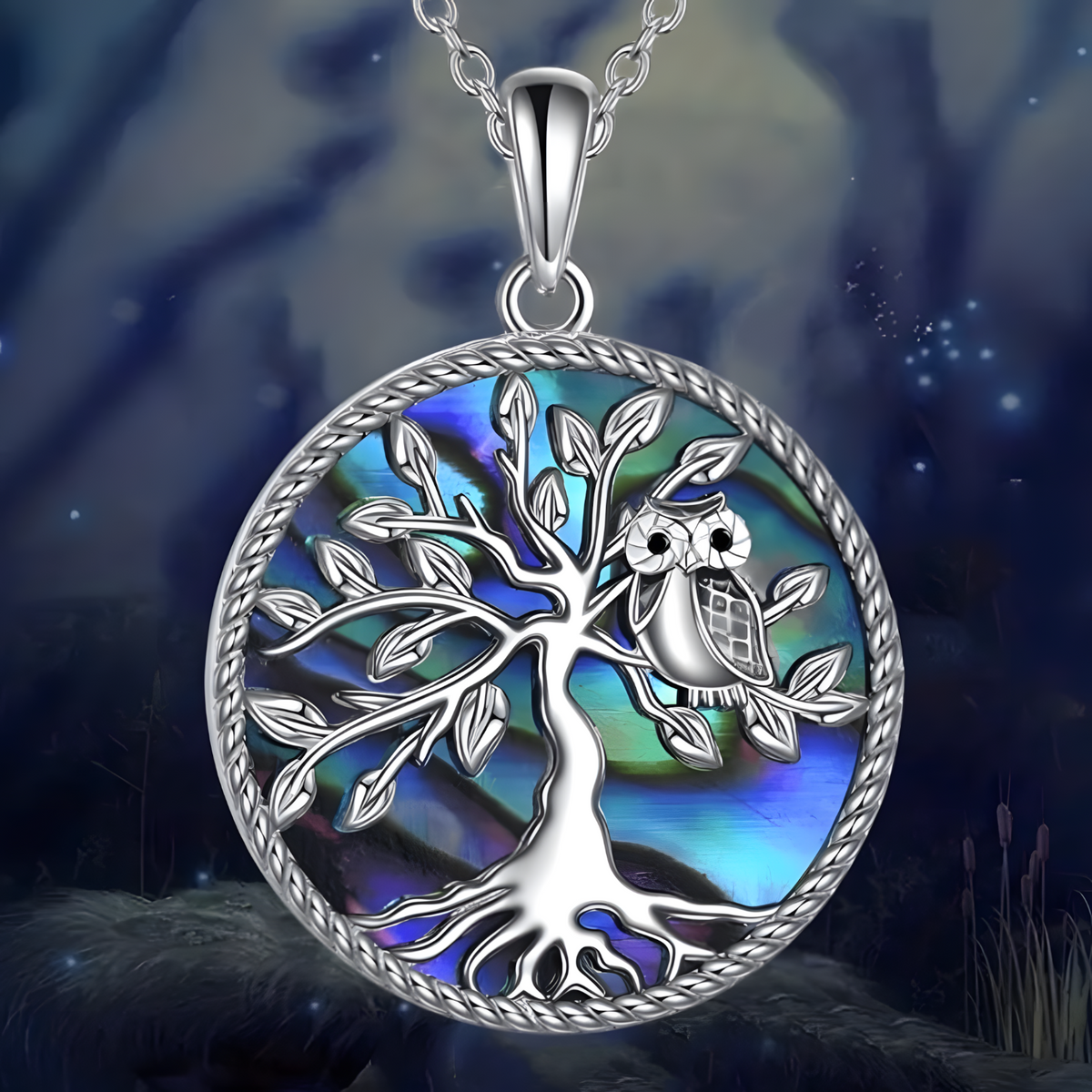Blue Ocean Turtle Pendant Necklace 45cm + 5cm Adjustable Chain 2.6cm Drop B36