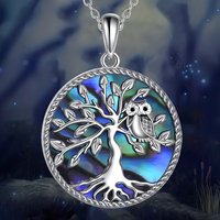 Blue Ocean Turtle Pendant Necklace 45cm + 5cm Adjustable Chain 2.6cm Drop B36