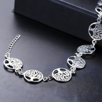 Unified Jewellery Premium Tree of Life Charm Bracelet Adjustable 1836