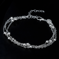 Unified Jewellery Bead Chain Bracelet Women Adjustable Layered Lobster 1767