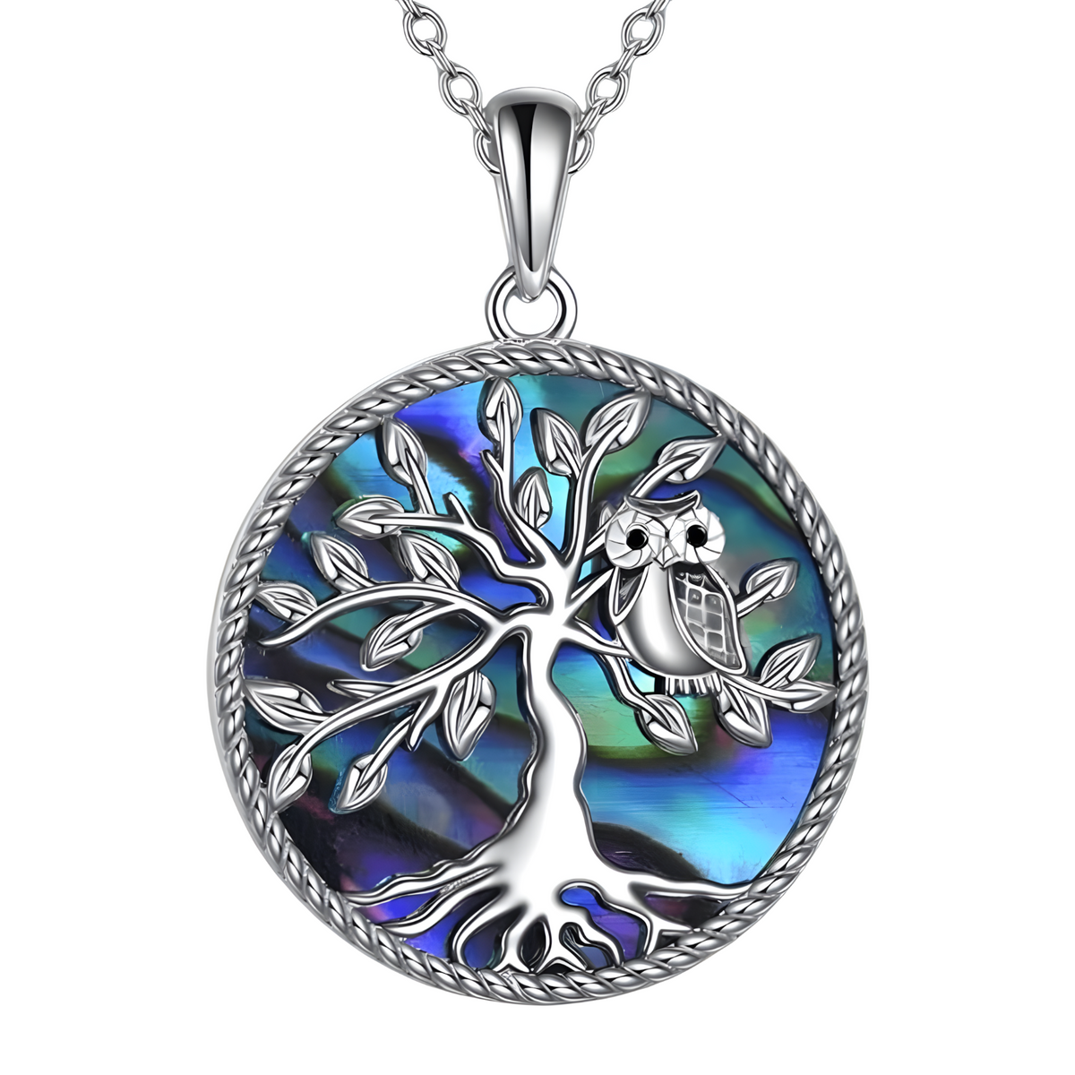 Blue Ocean Turtle Pendant Necklace 45cm + 5cm Adjustable Chain 2.6cm Drop B36