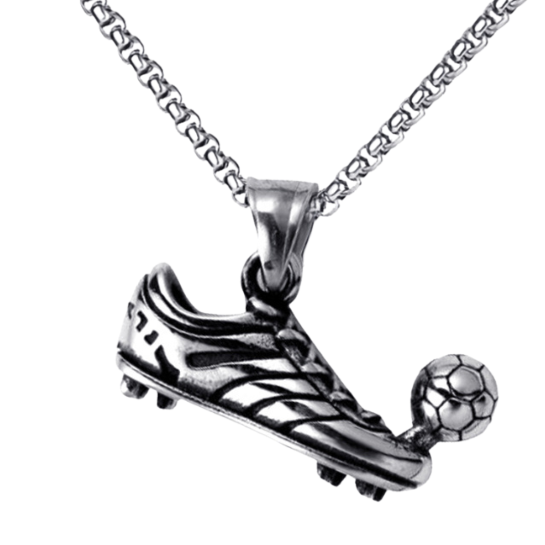 Unified Jewellery Football Boot Ball Pendant Necklace 60cm Chain 3.4cm 20g 1893