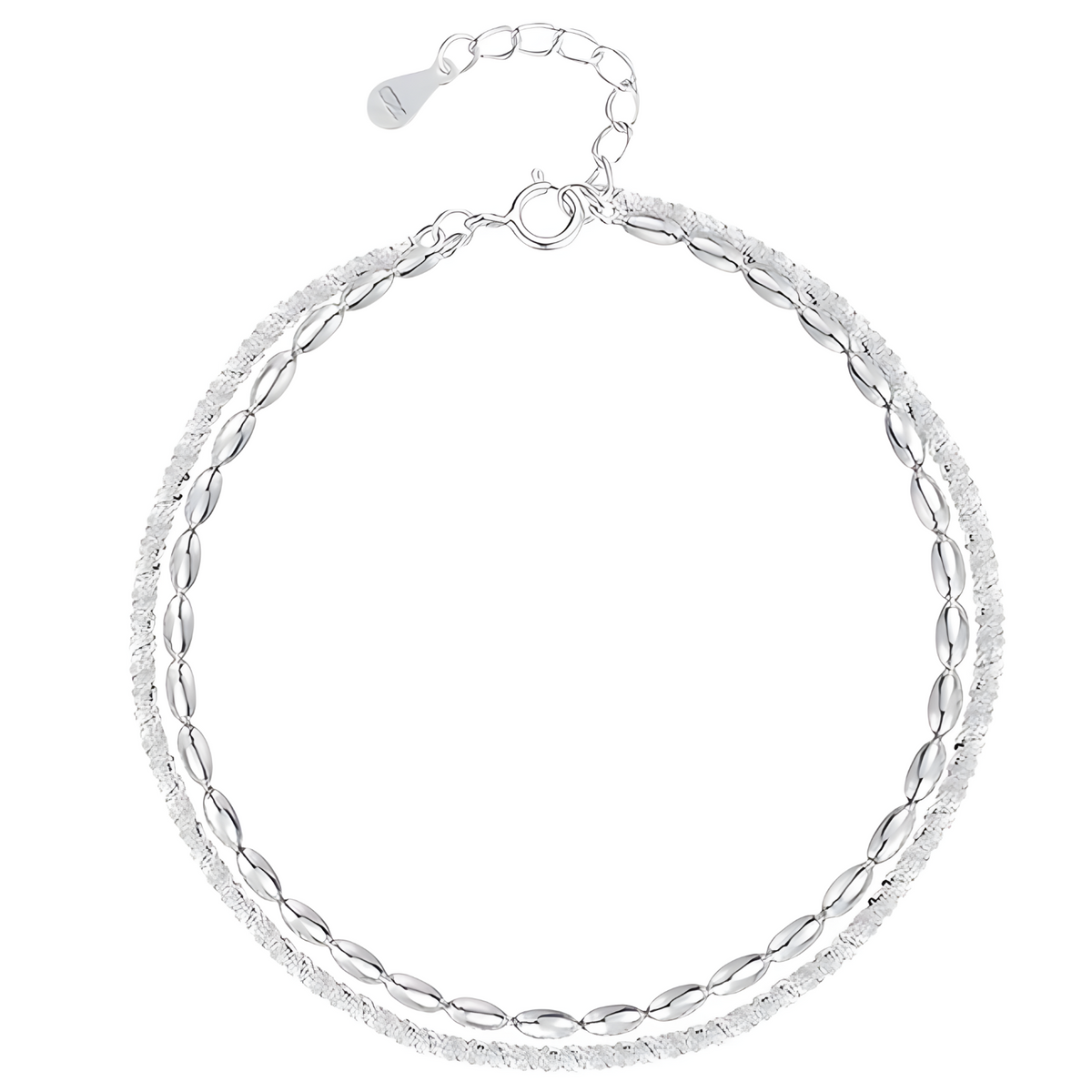 925 Sterling Silver Starry Sky Bracelet for Women, Vintage Korean Designer 522