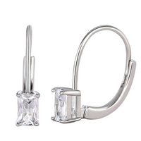 Unified Jewellery Dangle Drop Leverback Earrings for Women: Crystal Zirconia 652