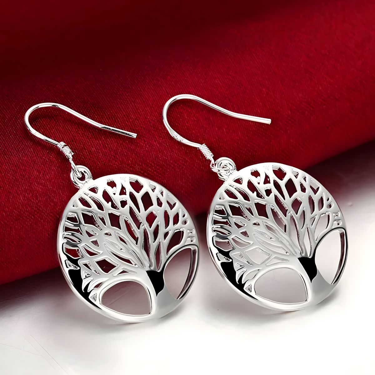 Unified Jewellery Sterling Silver 925 CZ Marquise Leaf Huggie Hoop Earrings 475