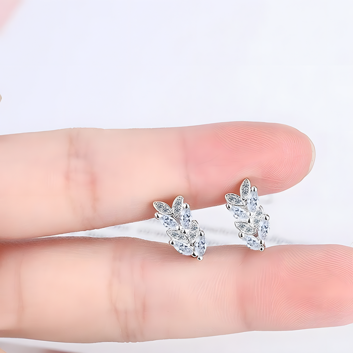 Women's 925 Sterling Silver Cubic Zirconia Pave Hoop Earrings |Dainty Huggie 472