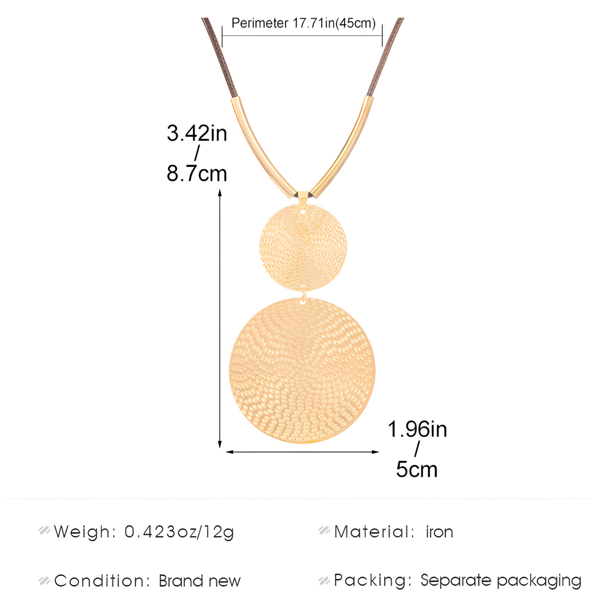 Contemporary Layered Geometric Circular Choker Necklace Drop Earring Set B109